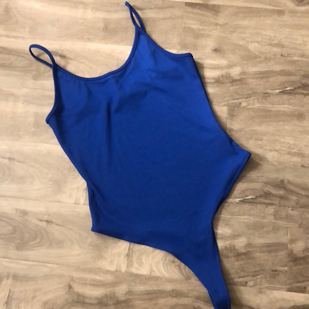 Blue bodysuit